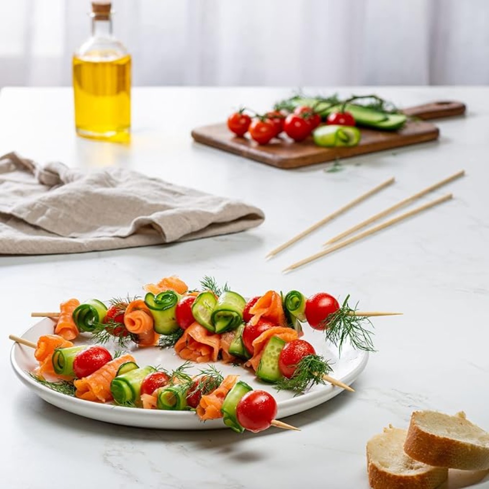 90-1350 Buah Tusuk Sate Bambu  - Corn Dog Stick ulasan dan harga